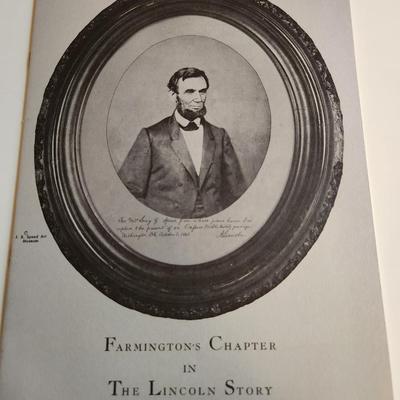 Farmington's Chapter in The Lincoln Story by Barbara Anderson - Autographed