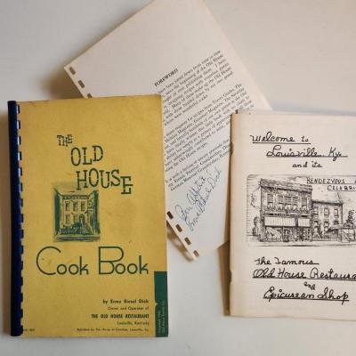 The Old House Cook Book by Erma Biesel Dick - with Autograph