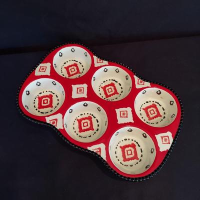 Traditional Scandinavian Wood Decor and  Folk Art Style Ceramic Serving Dishes (DR-BBL)