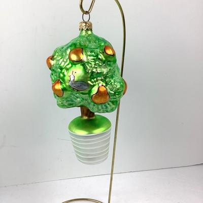 180 Christopher Radko "Partridge in a Pear Tree" SIGNED Ornament
