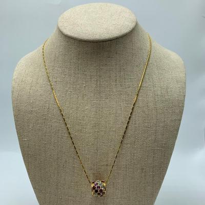 14K & 925 Necklaces with Glitter Ball Pendants (B4-HS)
