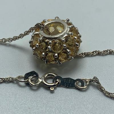 14K & 925 Necklaces with Glitter Ball Pendants (B4-HS)