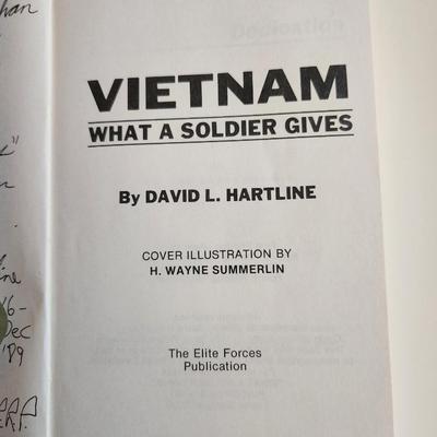 What a Soldier Gives by David Hartline - Autographed