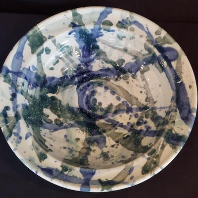 Signed Stoneware Decor and Serving Dishes (DR-BBL)