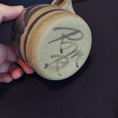 Signed Stoneware Decor and Serving Dishes (DR-BBL)