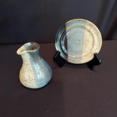 Signed Stoneware Decor and Serving Dishes (DR-BBL)