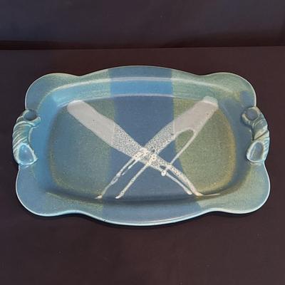 Signed Stoneware Decor and Serving Dishes (DR-BBL)