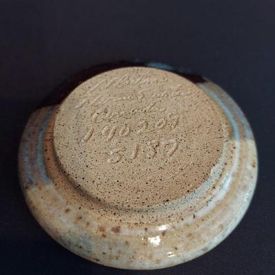 Signed Stoneware Decor and Serving Dishes (DR-BBL)