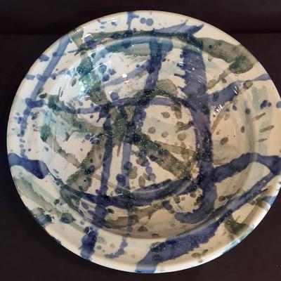 Signed Stoneware Decor and Serving Dishes (DR-BBL)