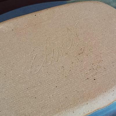 Signed Stoneware Decor and Serving Dishes (DR-BBL)