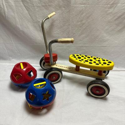 Playskool Scooter, Tupperware Shape-O Ball & Basketball Hoop (BO-KL)