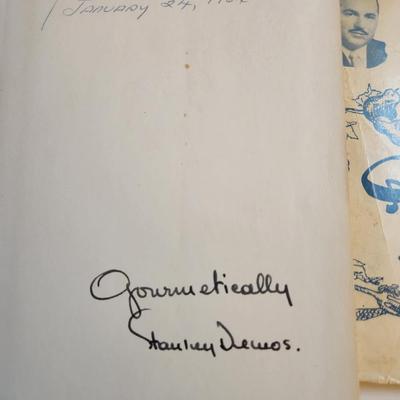 Stanley Suggests Gourmet Menus by Stanley Demos - Autographed