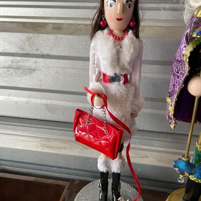 Pier 1 imports girl and purple nutcrackers