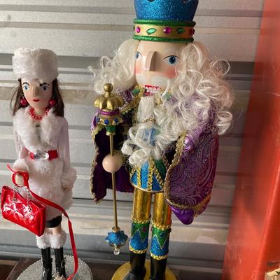 Pier 1 imports girl and purple nutcrackers