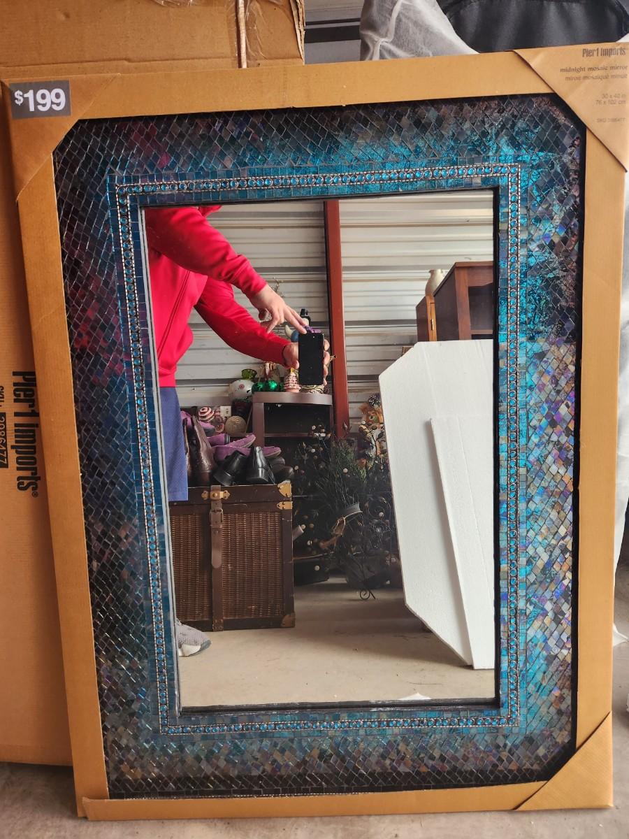 Pier 1 midnight mosaic mirror