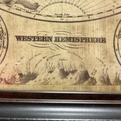 Rand McNally International Globe & Framed Hemispheres (BO-KL)