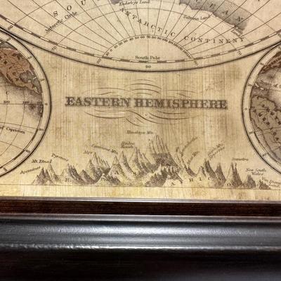 Rand McNally International Globe & Framed Hemispheres (BO-KL)