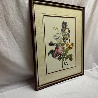 Pair of Framed Floral Prints (BO-KL)