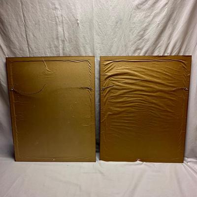 Pair of Framed Floral Prints (BO-KL)