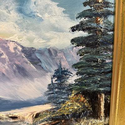 Oil on Canvas Forest Painting by "Jox" (BO-KL)