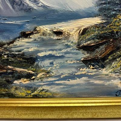 Oil on Canvas Forest Painting by "Jox" (BO-KL)