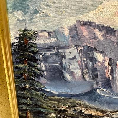 Oil on Canvas Forest Painting by "Jox" (BO-KL)