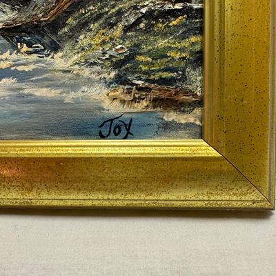 Oil on Canvas Forest Painting by "Jox" (BO-KL)