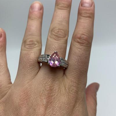 925 Jewelry with Pink and Purple Gemstones (B4-HS)