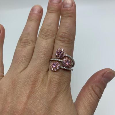 925 Jewelry with Pink and Purple Gemstones (B4-HS)