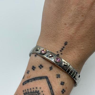 925 Jewelry with Pink and Purple Gemstones (B4-HS)