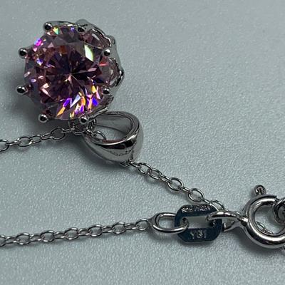 925 Jewelry with Pink and Purple Gemstones (B4-HS)