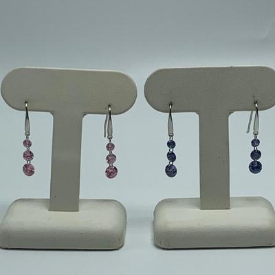 925 Jewelry with Pink and Purple Gemstones (B4-HS)