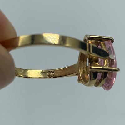 Pink Tourmaline Rings incl. 10K (B4-HS)