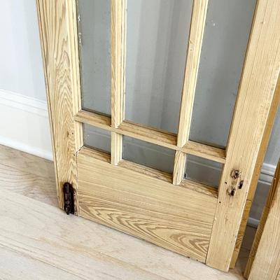 Pair (2) ~ Unfinished Cedar Wood Door Panels ~ * Read Details