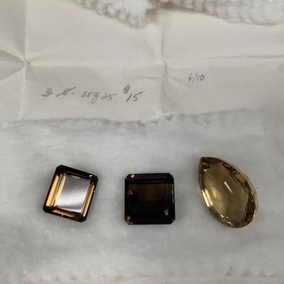 Assortment of Loose Cut Gemstones, incl. Emerald, Aquamarine, Smoky Topaz, Amethyst, Lapis Lazuli, & More (B1-HS)