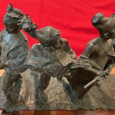 Bronze Group By Italian Sculptor Francesco De Matteis