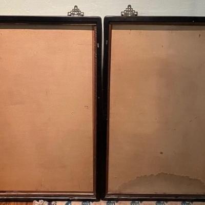 Two Vintage Paintings Of Asian Men