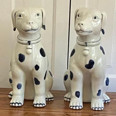 Two Ceramic Dogs