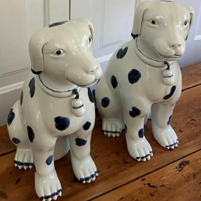 Two Ceramic Dogs