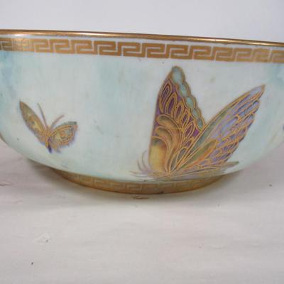 Antique Wedgewood Butterfly Lustre Porcelain Bowl
