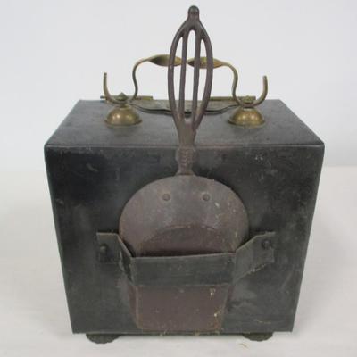 Antique Victorian Brass Coal Box