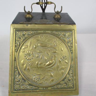 Antique Victorian Brass Coal Box