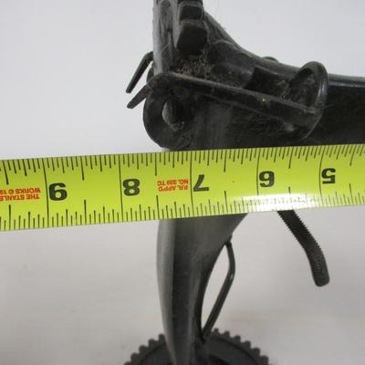 Hand Forged Wrought Iron Salvage Art Figural Statue
