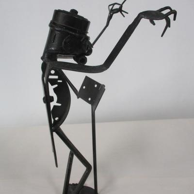 Hand Forged Wrought Iron Salvage Art Orchestra Conductor