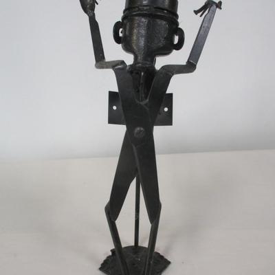 Hand Forged Wrought Iron Salvage Art Orchestra Conductor
