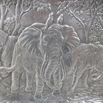 Arthur Court Aluminum African Elephant Tray