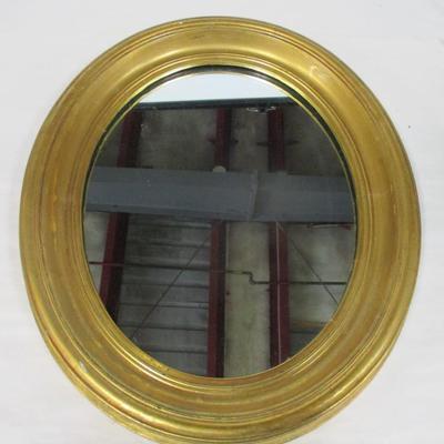 Vintage Oval Framed Mirror