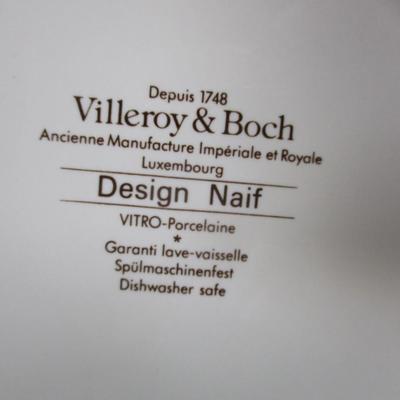 Set of Six Villeroy & Boch Naif Pattern Bowls