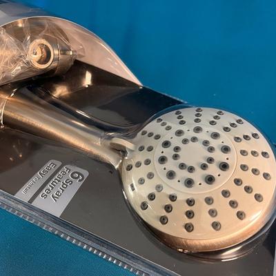 LUMEX NEW IN PACKAGE HAND HELD SHOWER HEAD BRUSHED NICKEL