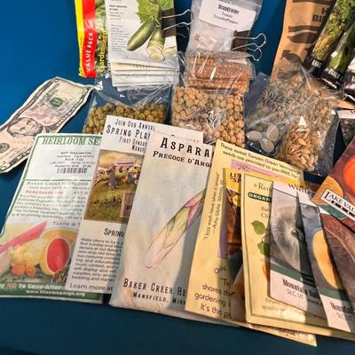 60 ASSORTED PACKETS OF VEGETABLE SEEDS 